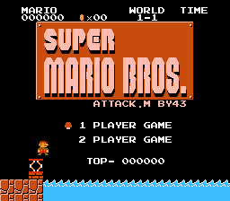 Super Mario Bros - Attack Mario Title Screen